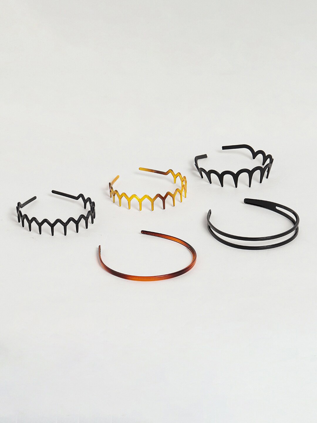 EL REGALO Girls Set Of 5 Hairbands, Brown