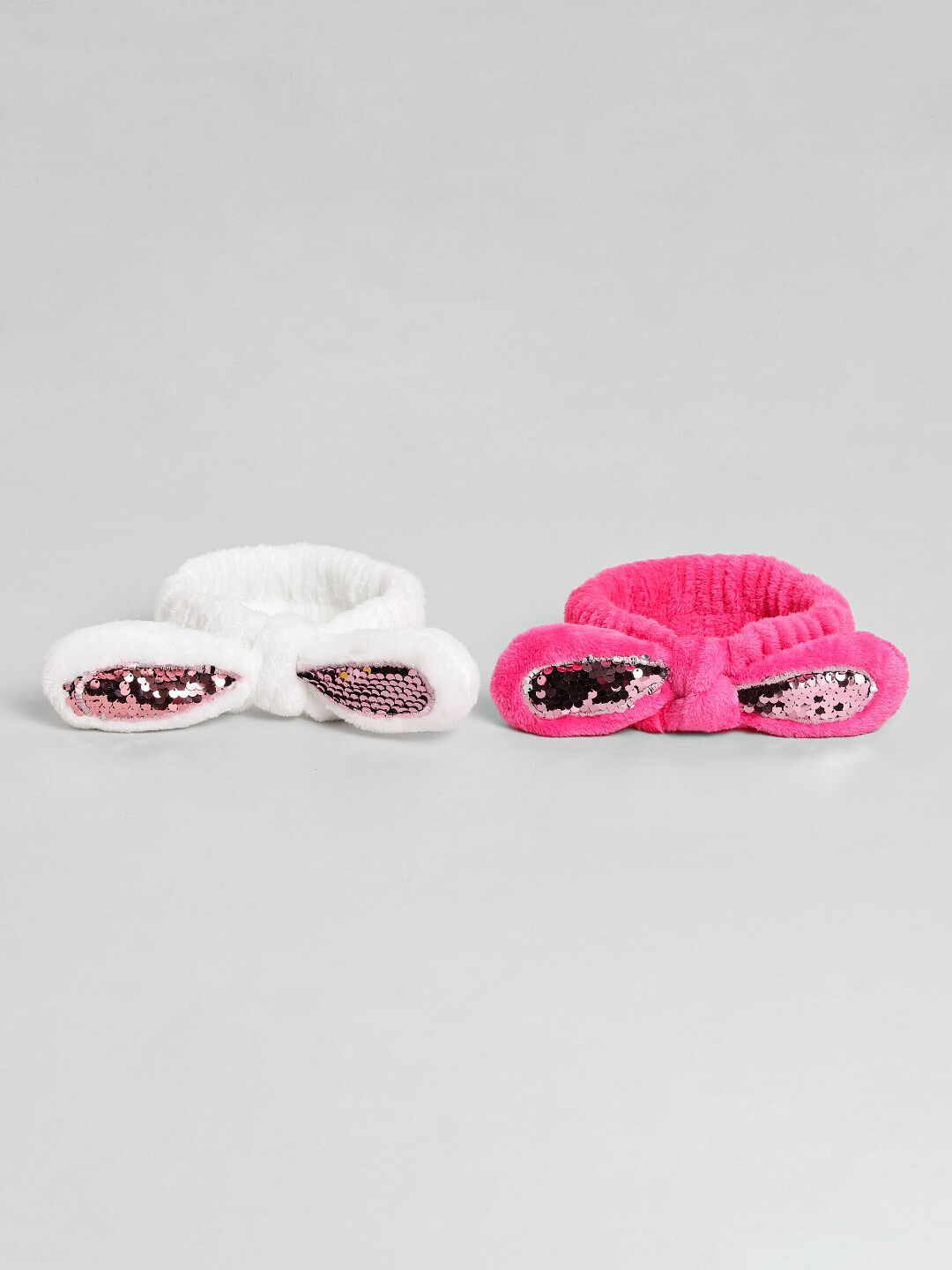 

EL REGALO Girls Set Of 2 Embellished Hairbands, White