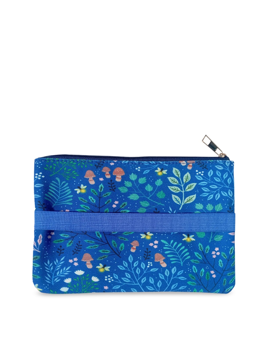 

happywagon Floral Printed Travel Pouch, Navy blue
