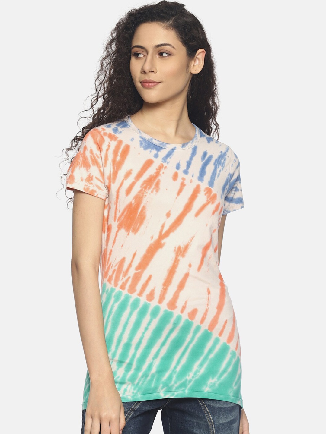 

Steenbok Tie & Dye Pure Cotton T-shirt, Orange