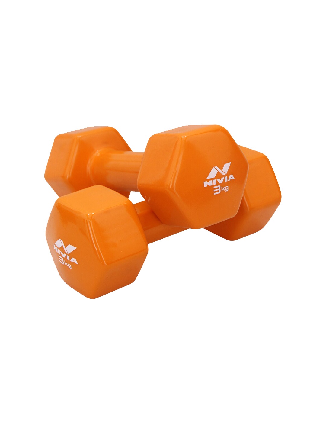 

NIVIA Set Of 2 Workout Dumbbells - 3Kg Each, Orange