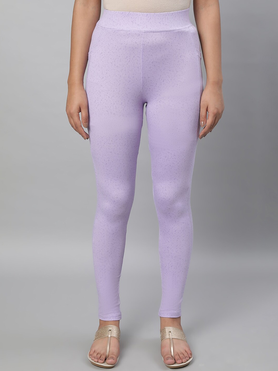 

elleven Women Mid-Rise Ankle-Length Leggings, Purple