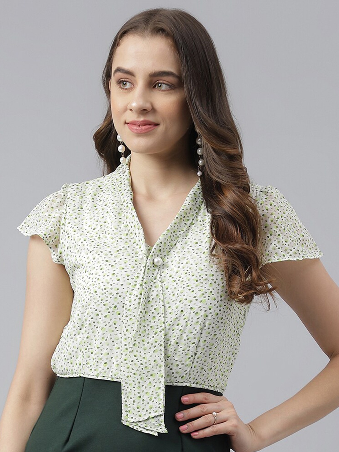 

Latin Quarters Printed Sheath Mini Dress, Green