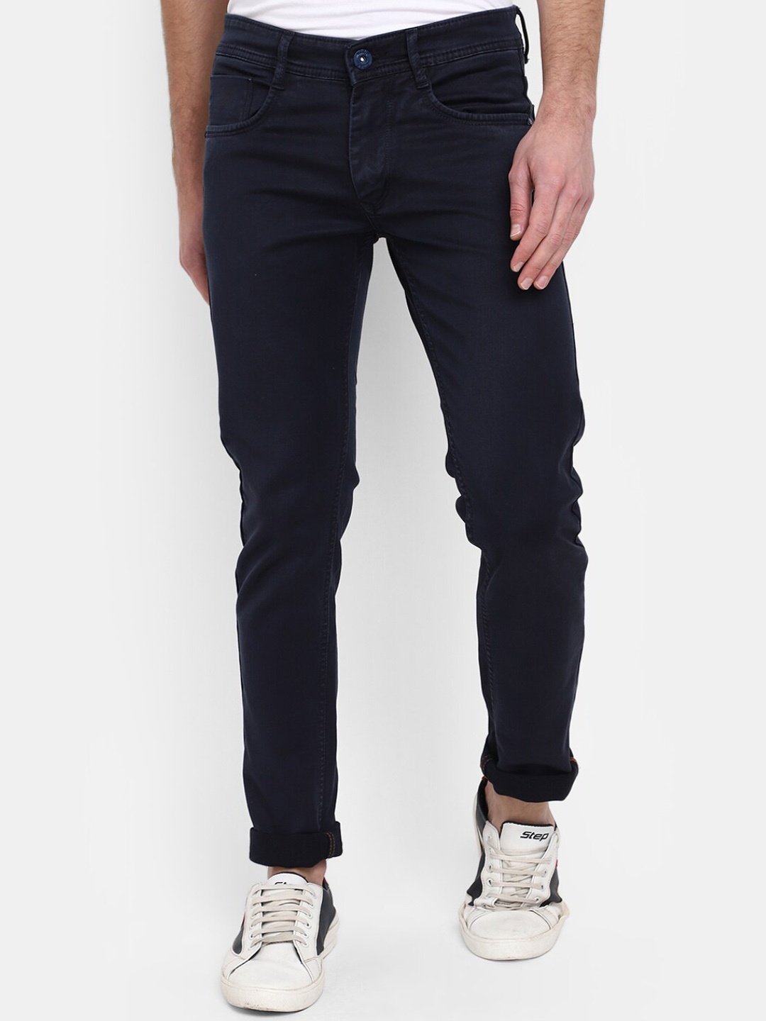 

V-Mart Men Slim Fit Cotton Stretchable Jeans, Blue