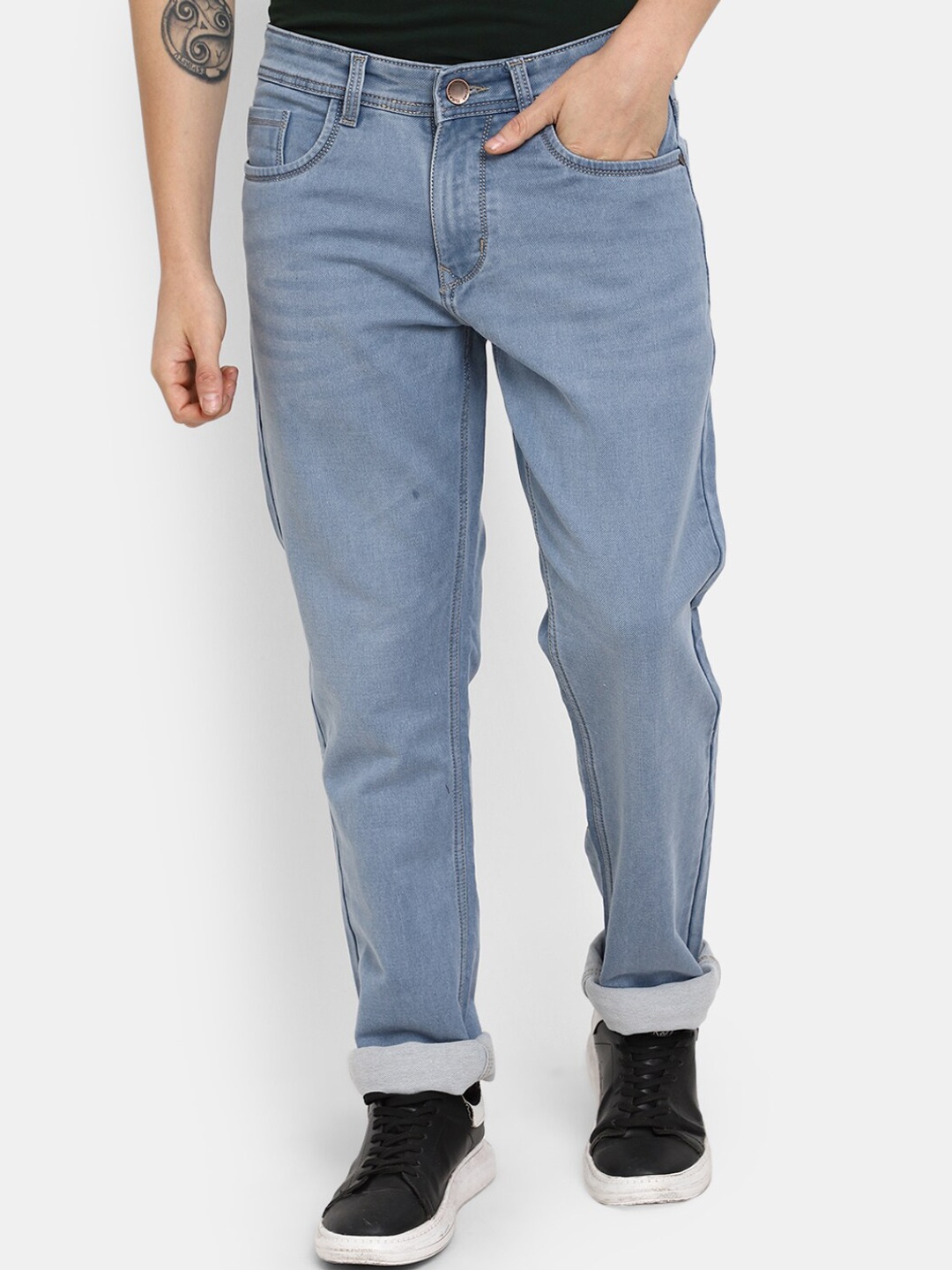 

V-Mart Men Mid-Rise Stretchable Jeans, Blue