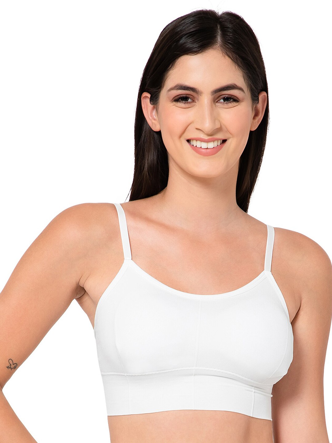 

INFINIUM Full Coverage Lightly Padded Dry-Fit Sports Bra, White