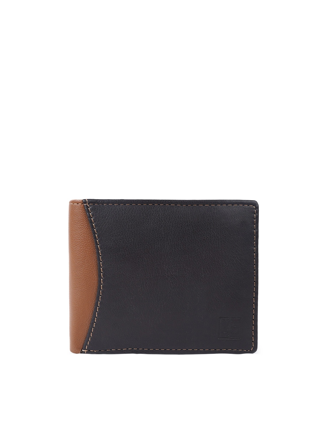

CIMONI Men Colourblocked Leather Two Fold Wallet, Blue
