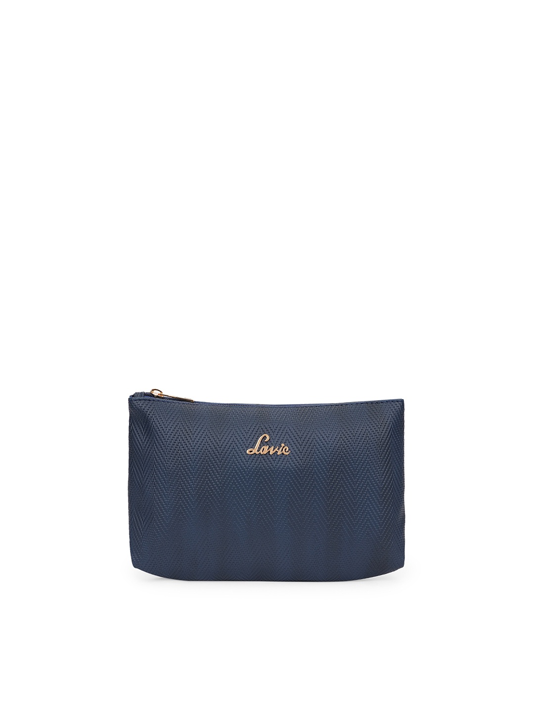 

Lavie Women Textured Travel Pouch, Navy blue