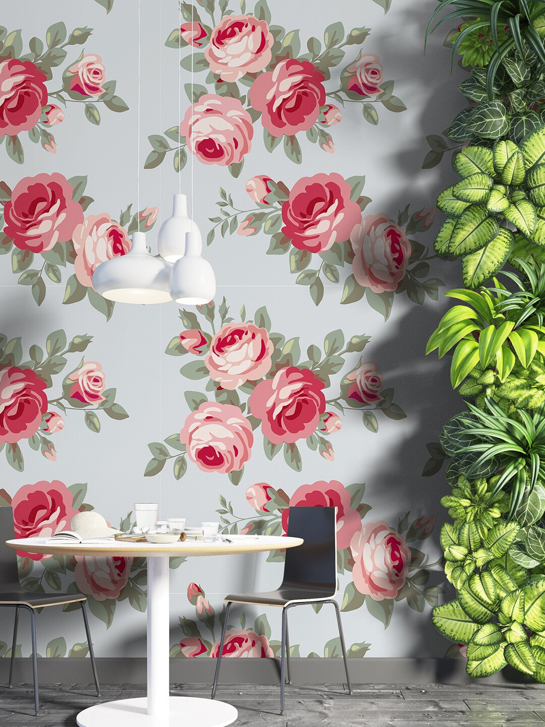 

PAPER PLANE DESIGN Grey & Pink Printed Waterproof Wallpaper
