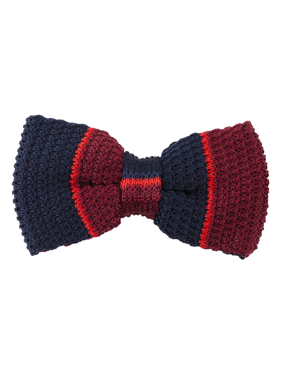 

Tossido Blue & Red Woven Design Bow Tie
