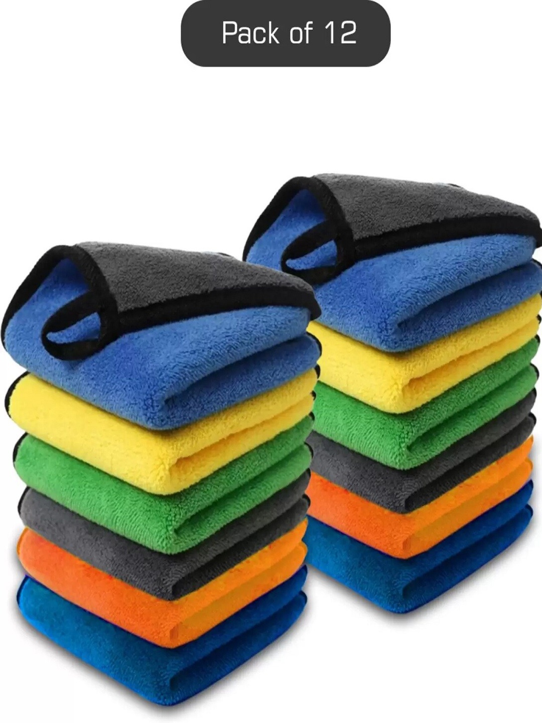 

DALUCI Pack of 12 Microfiber Cleaning Cloth, Blue