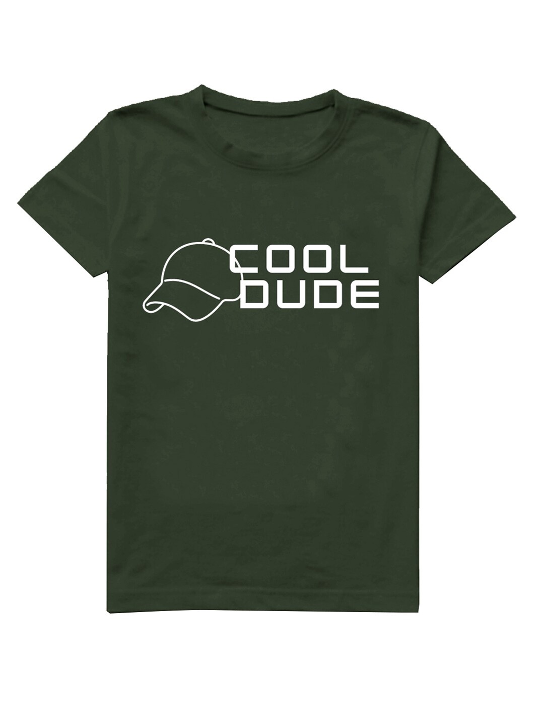 

A.T.U.N. Boys Typography Printed Round Neck Cotton T-shirt, Green