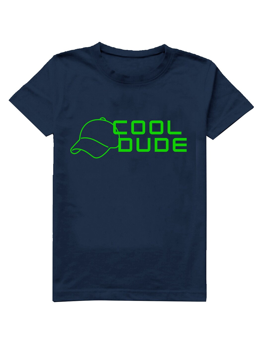 

A.T.U.N. Boys Typography Printed Cotton T-shirt, Navy blue