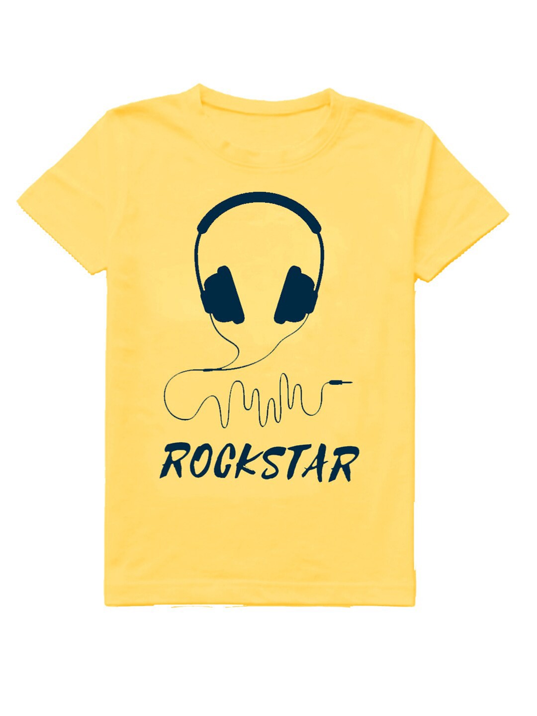

A.T.U.N. Boys Typography Printed Cotton T-shirt, Yellow