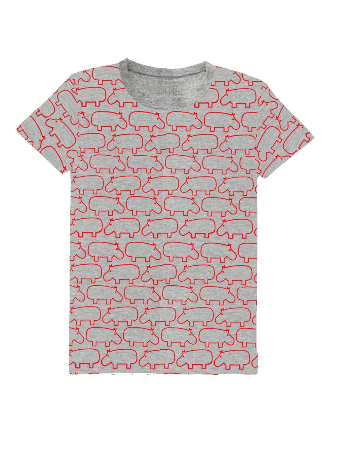 

A.T.U.N. Boys Conversational Printed Cotton T-shirt, Grey