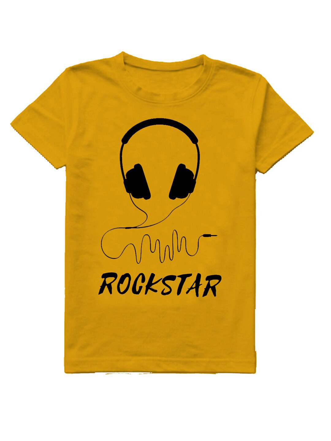 

A.T.U.N. Boys Graphic Printed Cotton T-shirt, Mustard