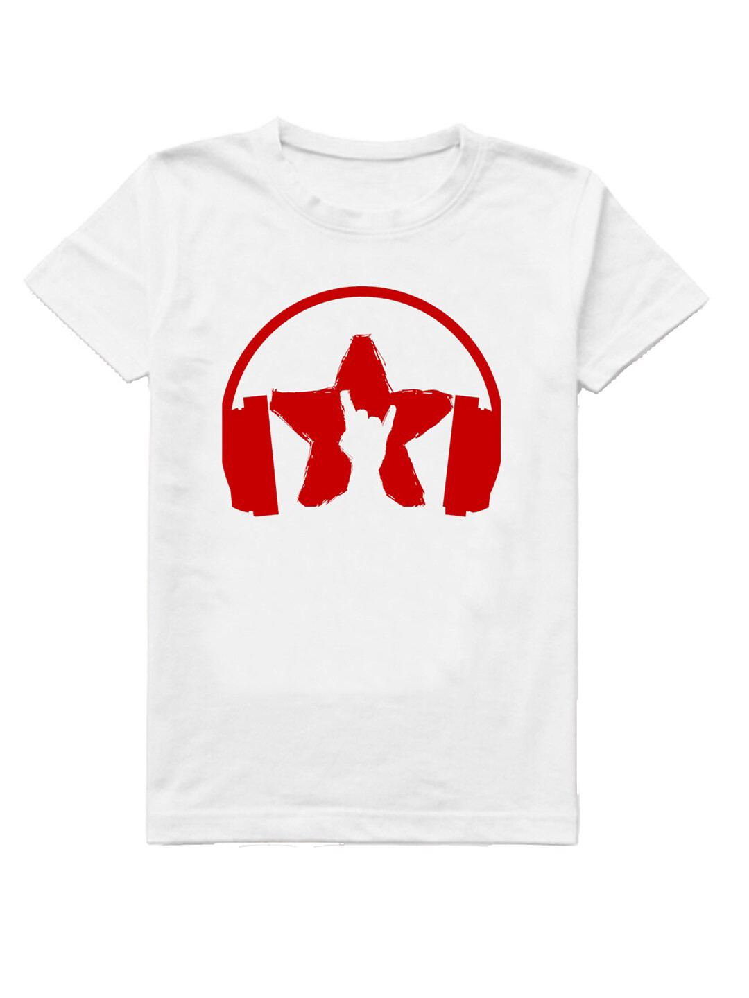 

A.T.U.N. Boys Graphic Printed Round Neck Cotton T-shirt, White