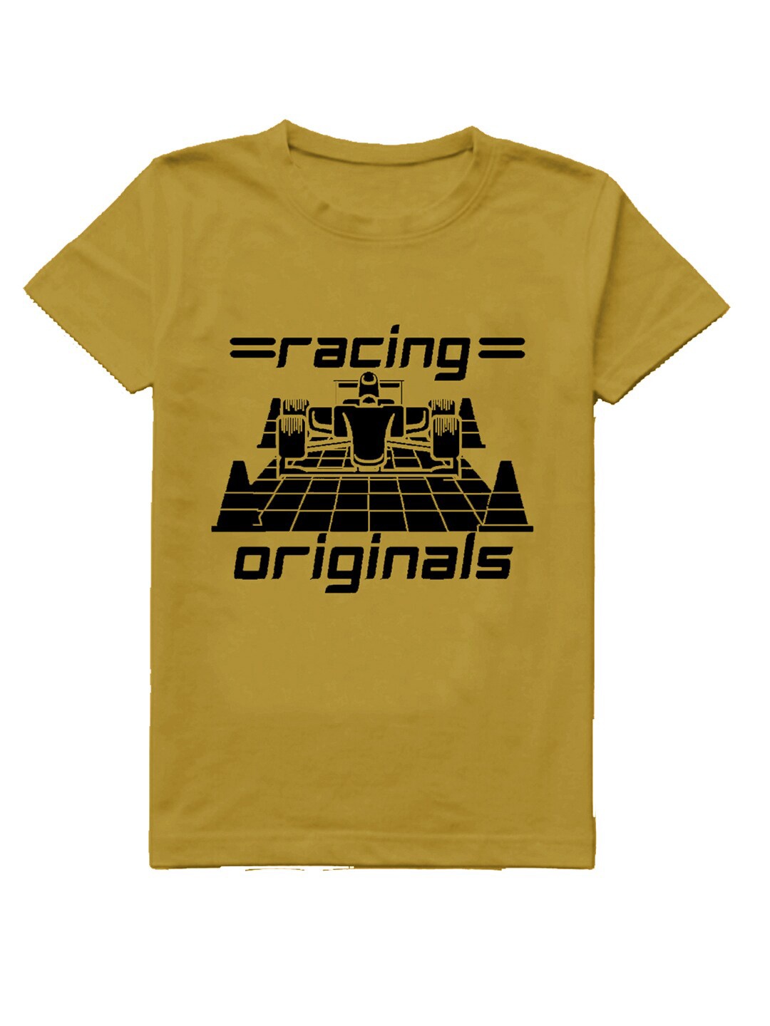 

A.T.U.N. Boys Graphic Printed Cotton T-shirt, Mustard