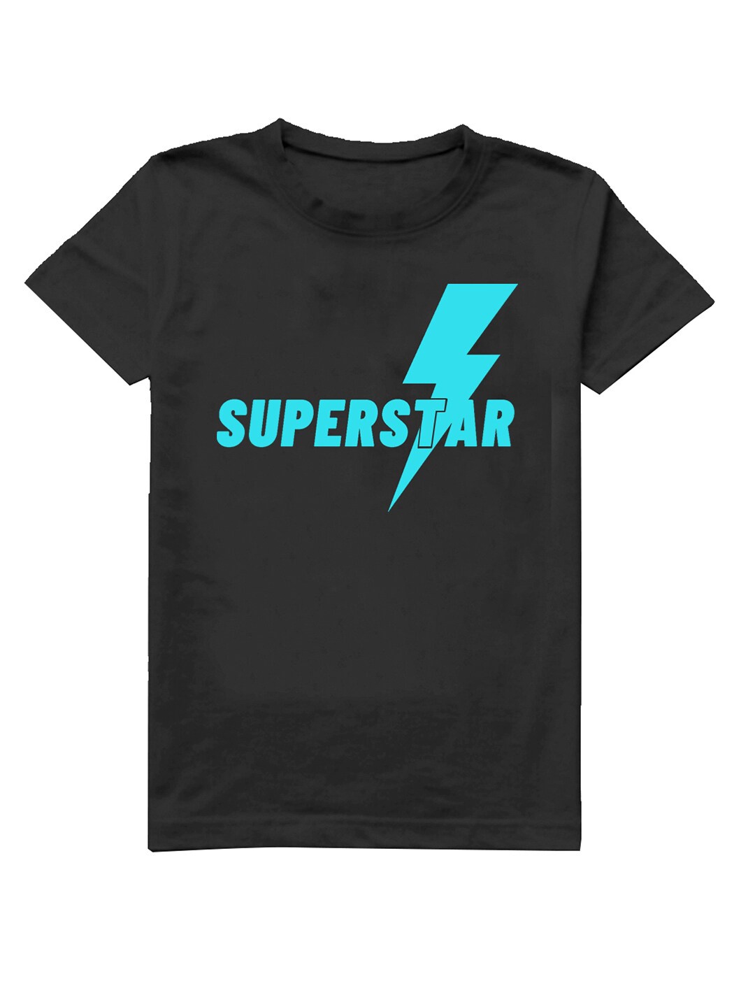 

A.T.U.N. Boys Typography Printed Cotton T-shirt, Black