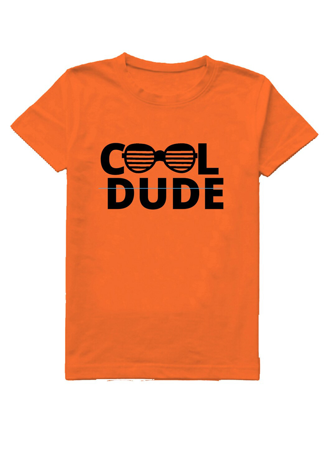 

A.T.U.N. Boys Typography Printed Round Neck Cotton T-shirt, Orange