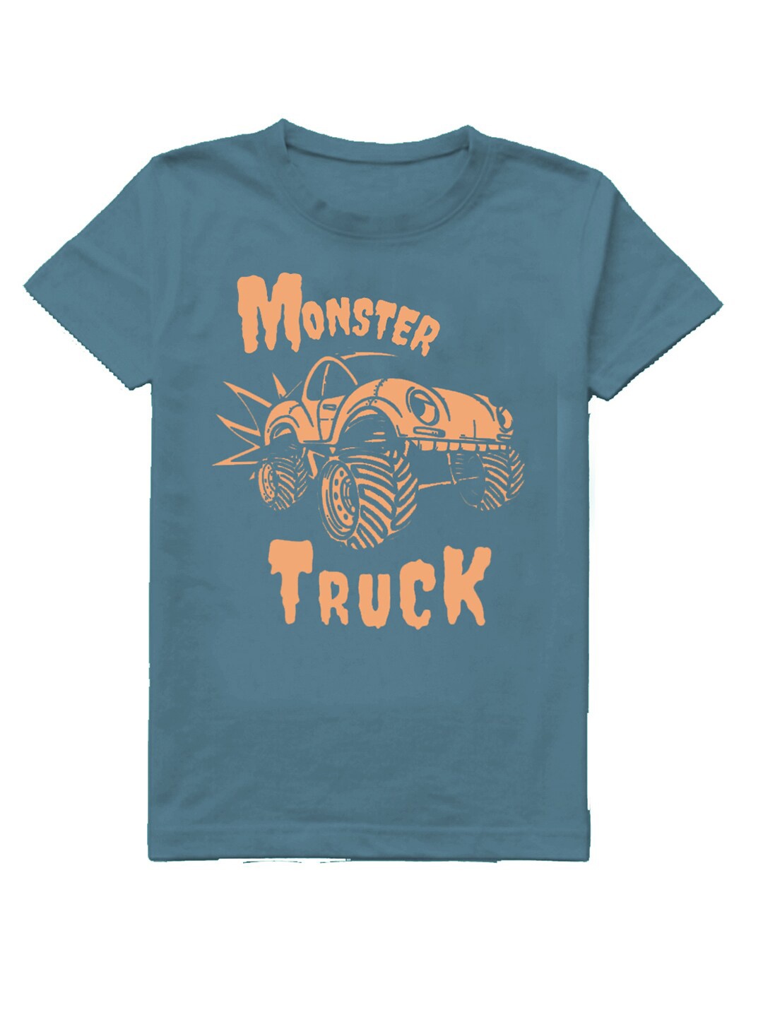 

A.T.U.N. Boys Typography Printed Round Neck Cotton T-Shirt, Blue