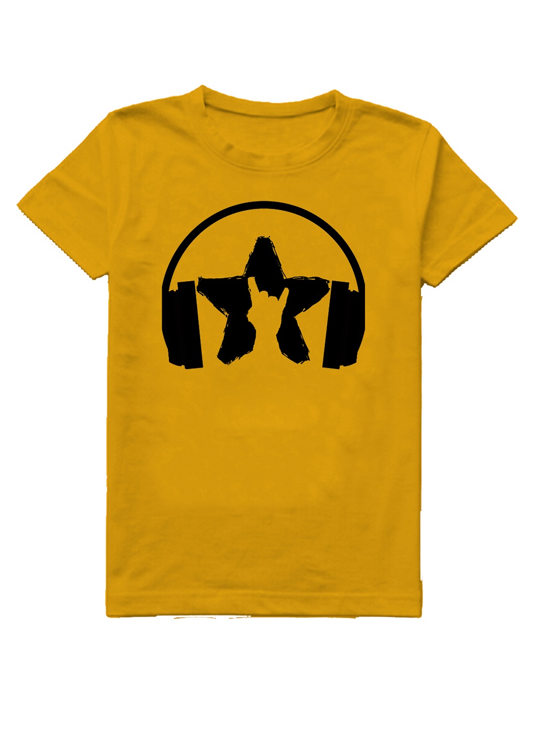 

A.T.U.N. Boys Graphic Printed Cotton T-shirt, Mustard