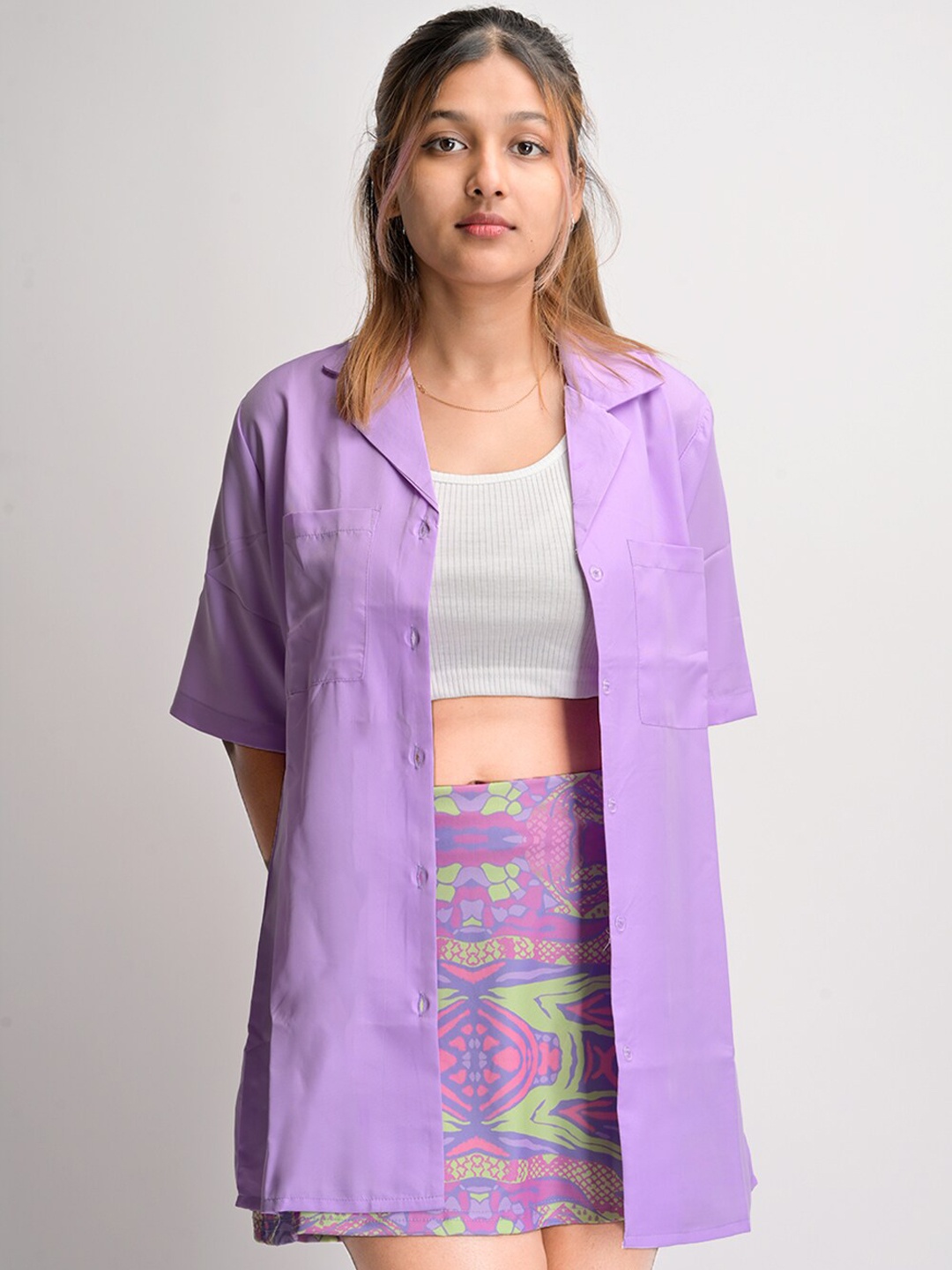 

Street Style Store 3 Piece Top, Skirt & Jacket Co-Ords, Lavender