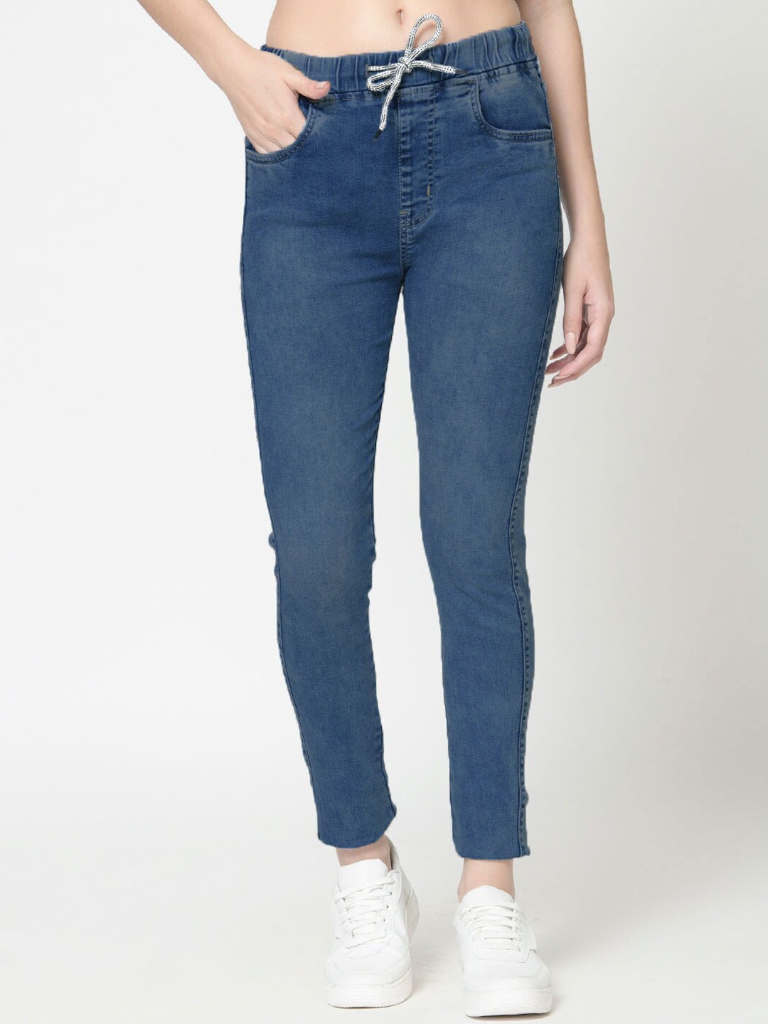 

urSense Women Slim Fit Mid-Rise Stretchable Jeans, Blue