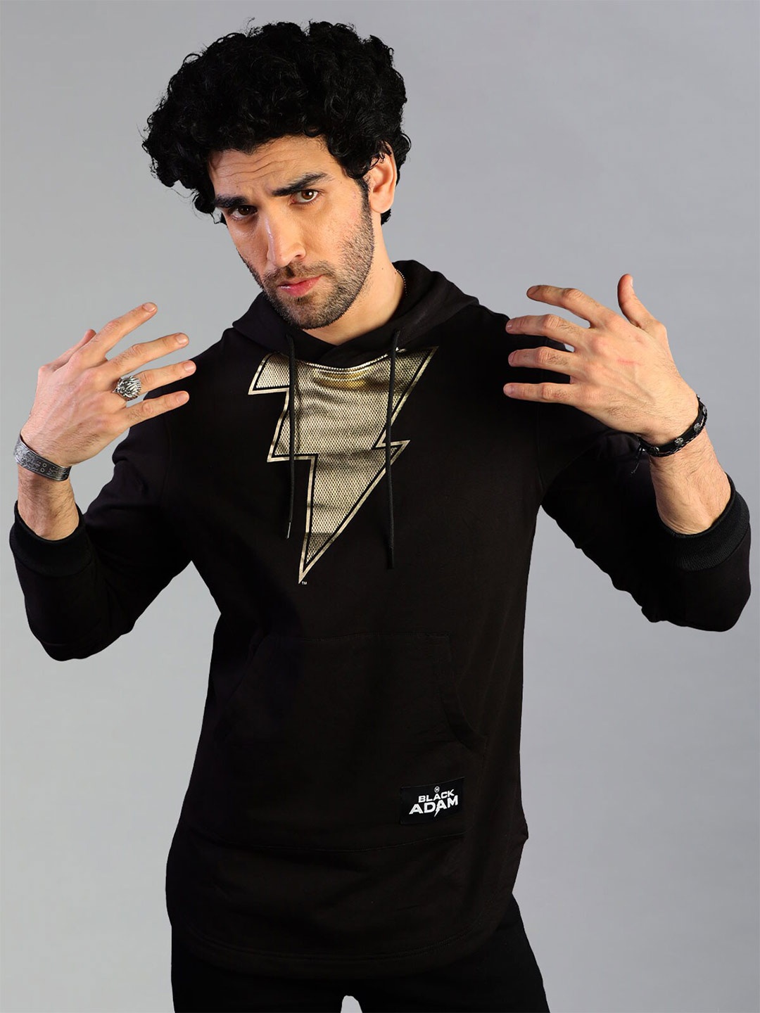 

Shop The Arena Black Adam Printed Hooded Sweatshirt
