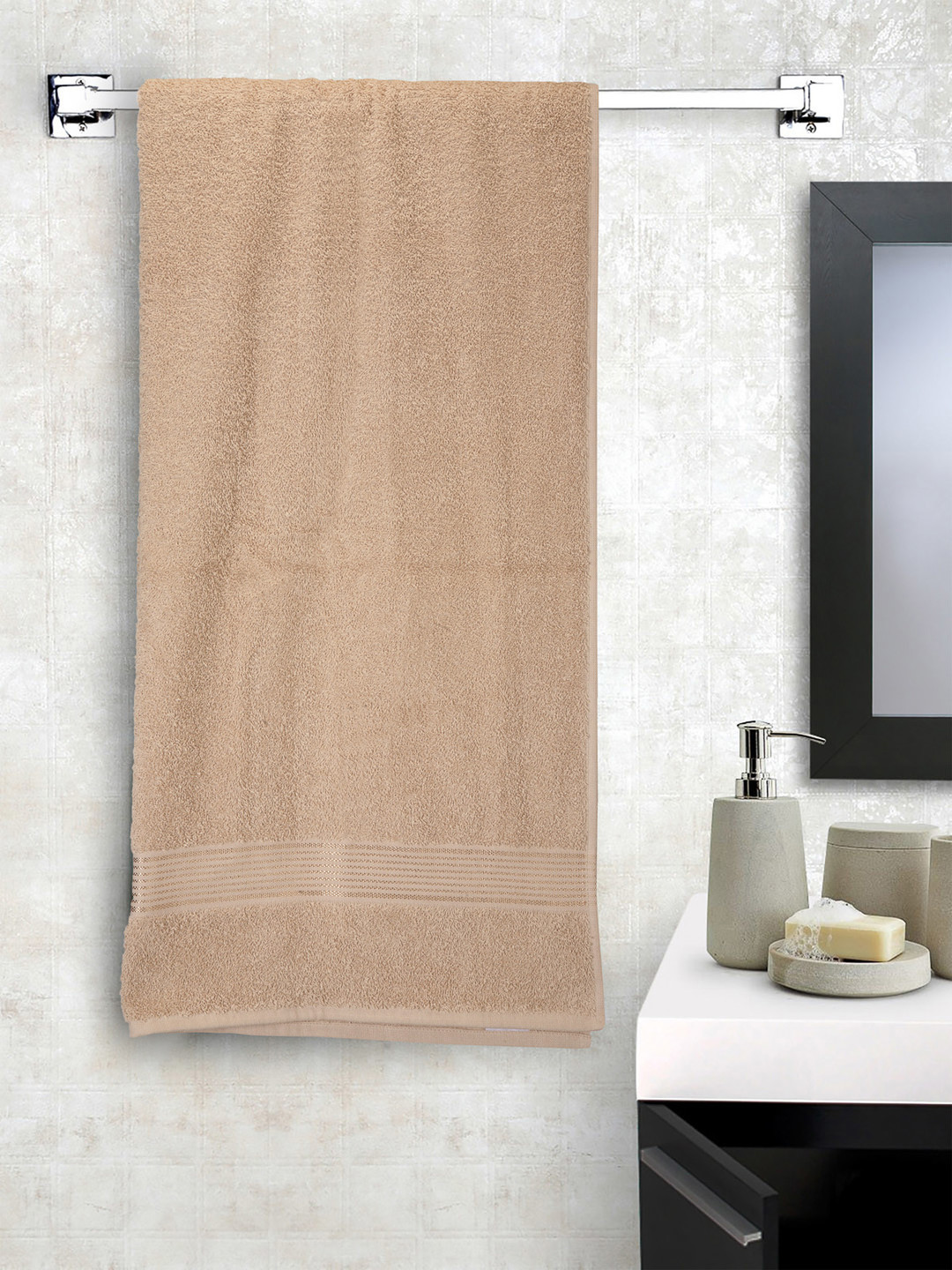 

BIANCA Brown 380 GSM Bath Towel, Beige