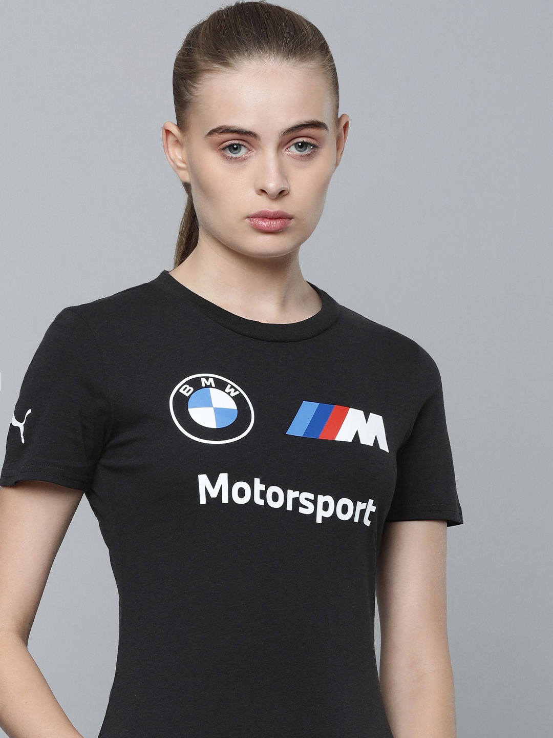 

PUMA Motorsport BMW M Essential Graphic Printed T-shirt Dress, Black