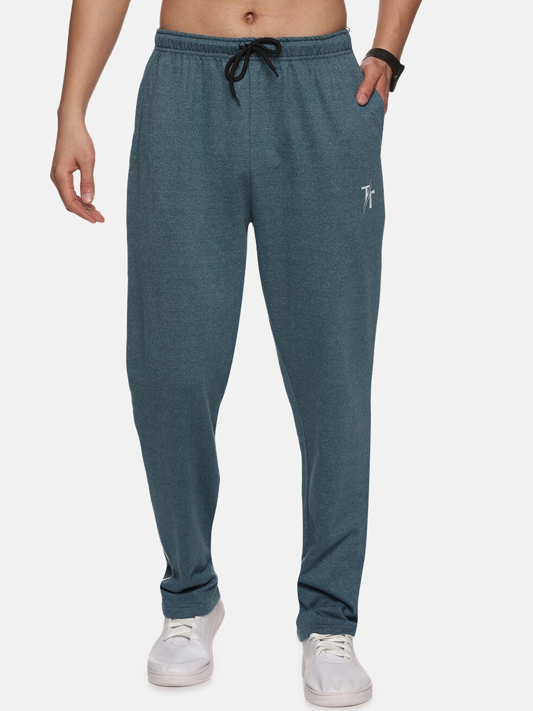 

Trends Tower Men Cotton Dry Fit Track Pants, Blue