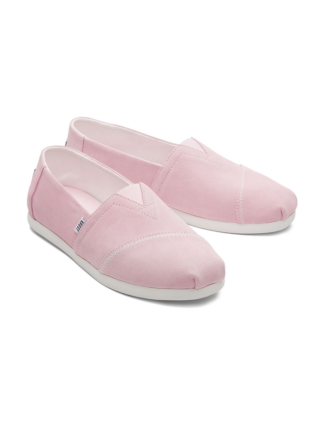 

TOMS Men Suede Slip On Sneakers, Pink