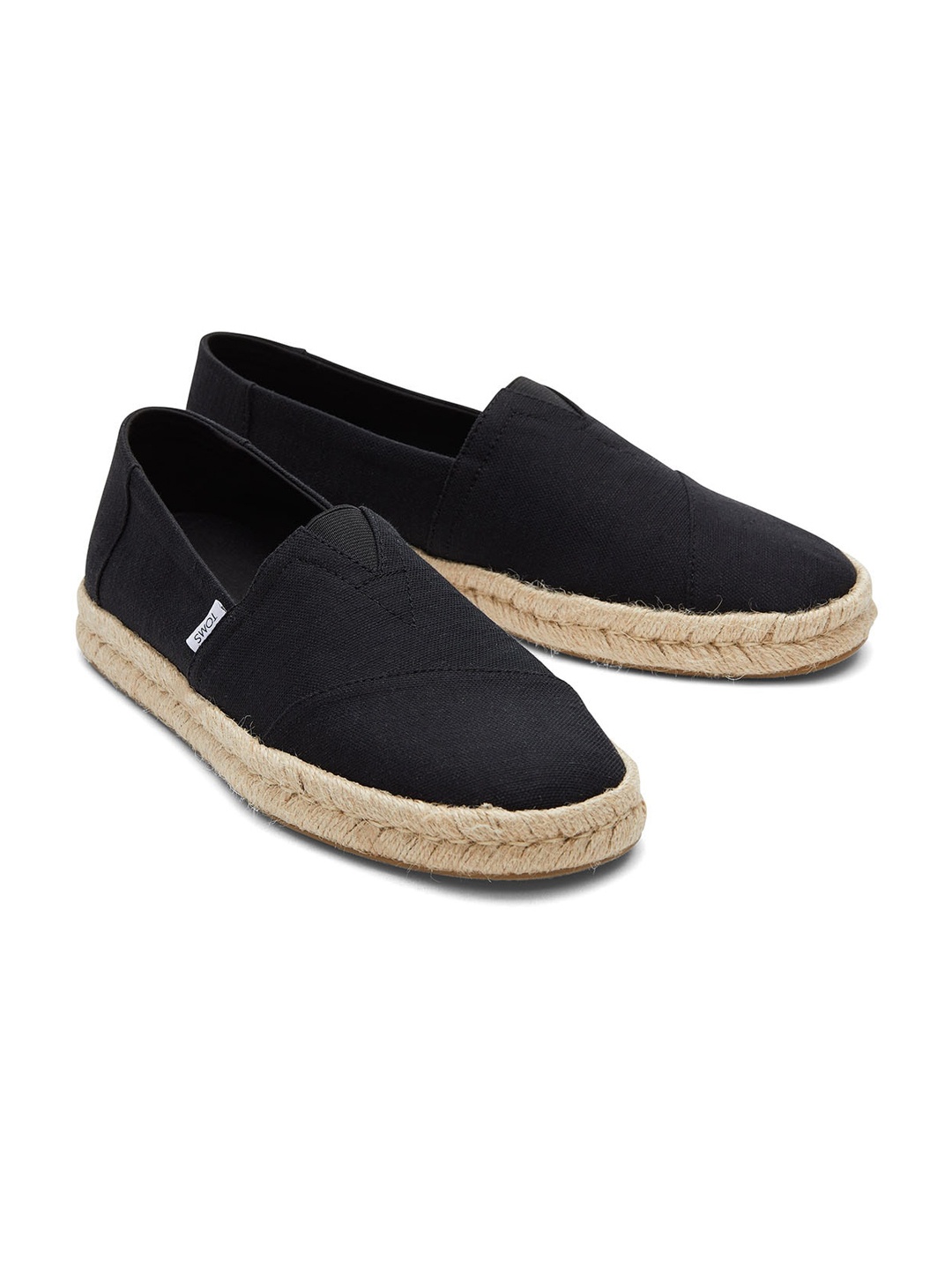 

TOMS Men Solid Casual Espadrilles, Black