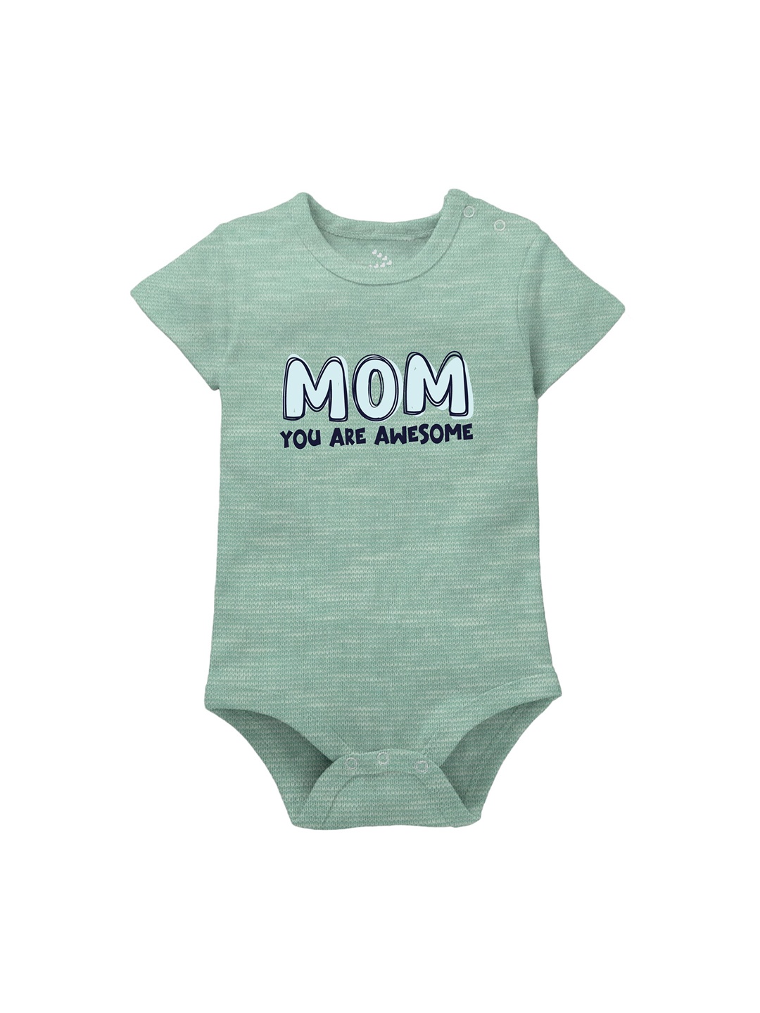

Zeezeezoo Infants Mom Awesome Printed Pure Cotton Bodysuit, Green