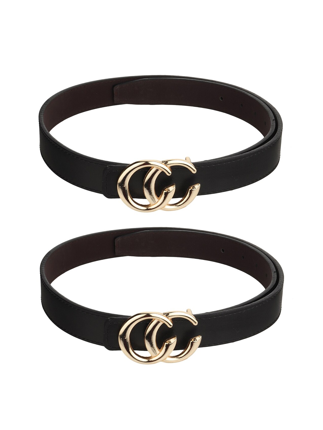 

Kastner Women Set Of 2 Wide Belts, Black