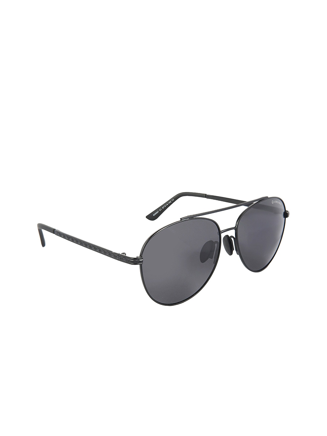 

GIORDANO Men Aviator Sunglasses with Polarised & UV Protected Lens GA90322C01, Black