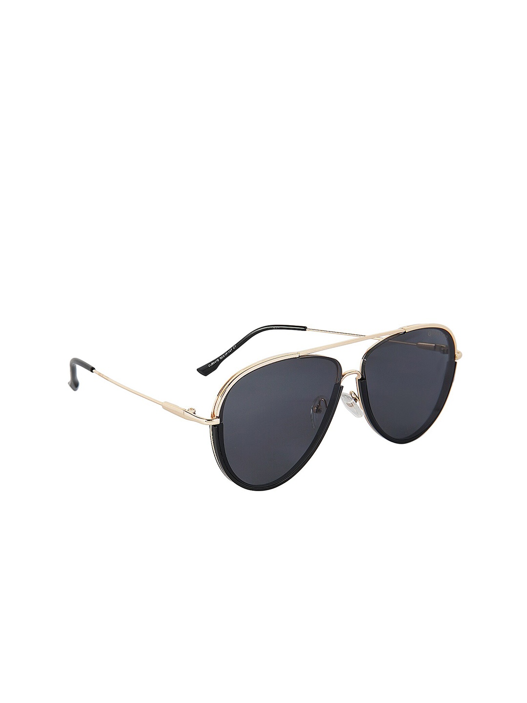 

GIORDANO Full Rim Aviator Sunglasses with UV Protected Lens GA90308C01, Black