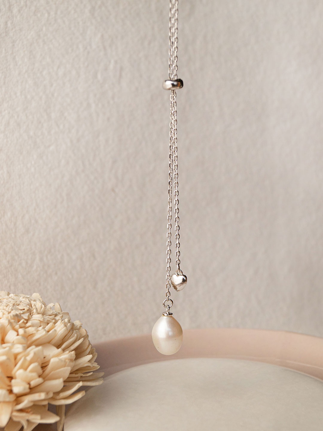 

MANNASH Sterling Silver Rhodium-Plated Necklace