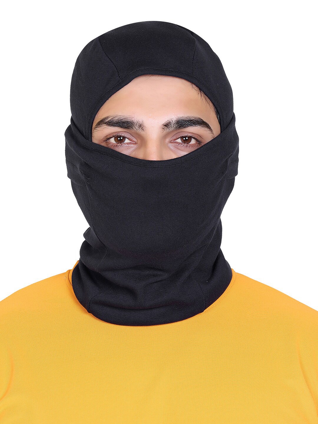 

Gajraj Reusable Cotton Balaclava Full Face Masks, Black