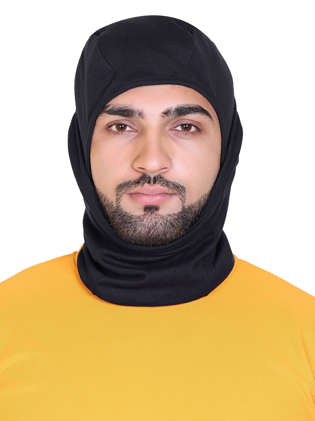 

Gajraj Pack Of 2 Reusable Cotton Balaclava Full Face Masks, Black
