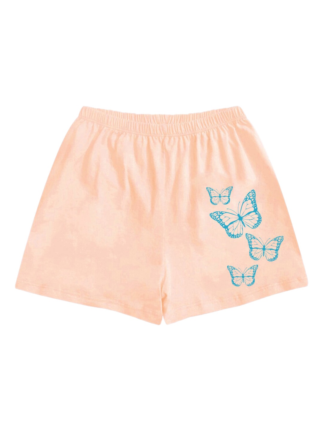 

A.T.U.N. Girls Mid-Rise Graphic Printed Casual Shorts, Pink