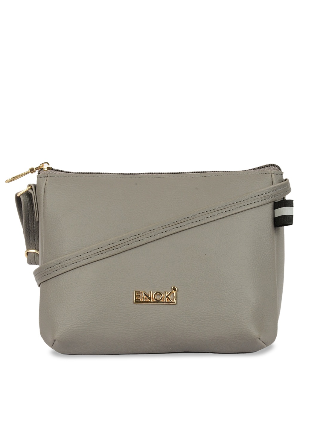 

ENOKI Textured Structured Sling Bag, Grey
