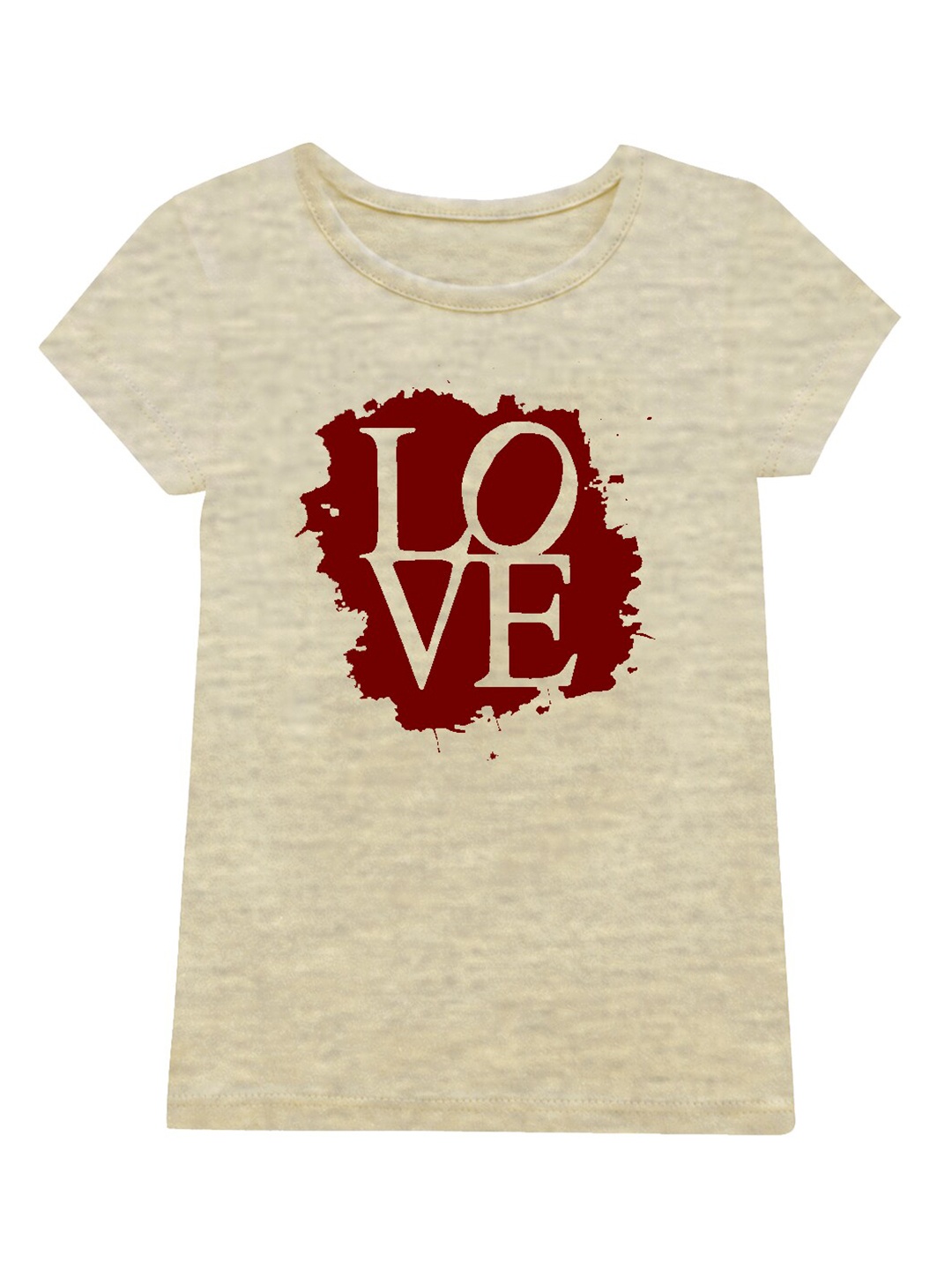 

A.T.U.N. Typography Printed Round Neck Short Sleeves T-Shirt, Cream