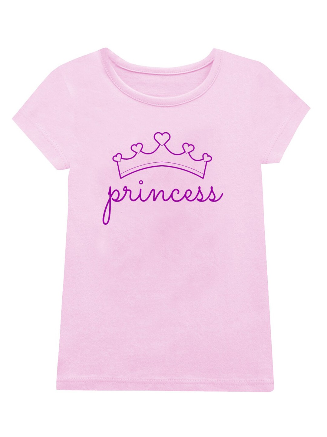 

A.T.U.N. Girls Typography Printed Cotton T-shirt, Pink