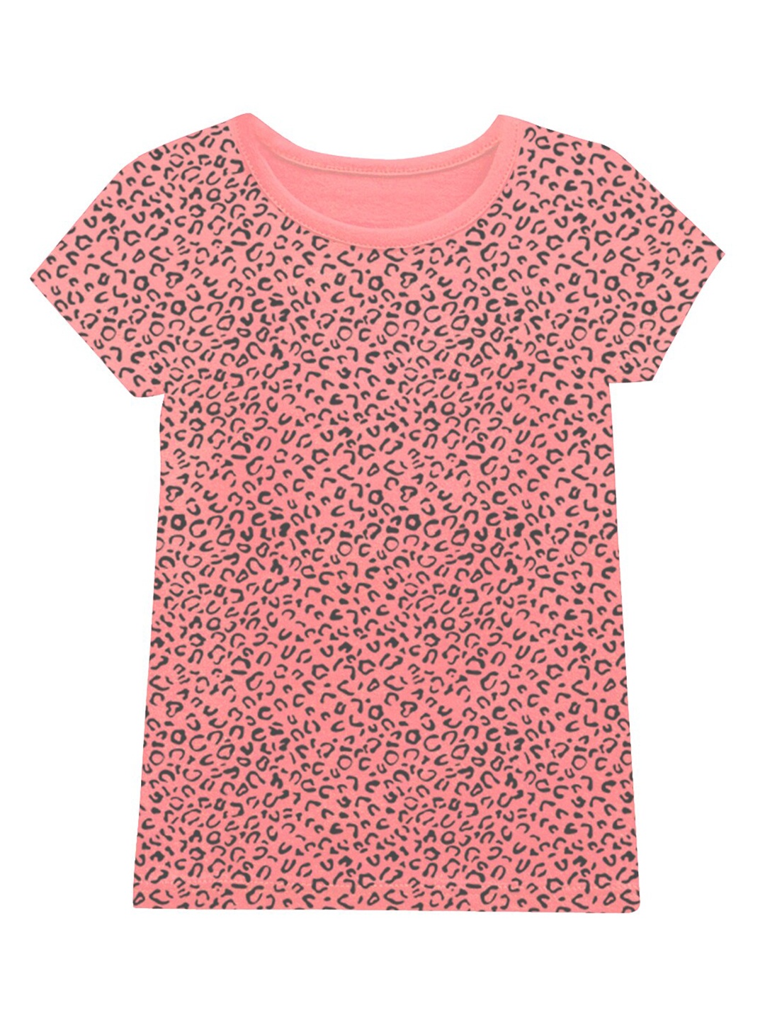 

A.T.U.N. Girls Animal or Skin Printed Cotton T-shirt, Pink