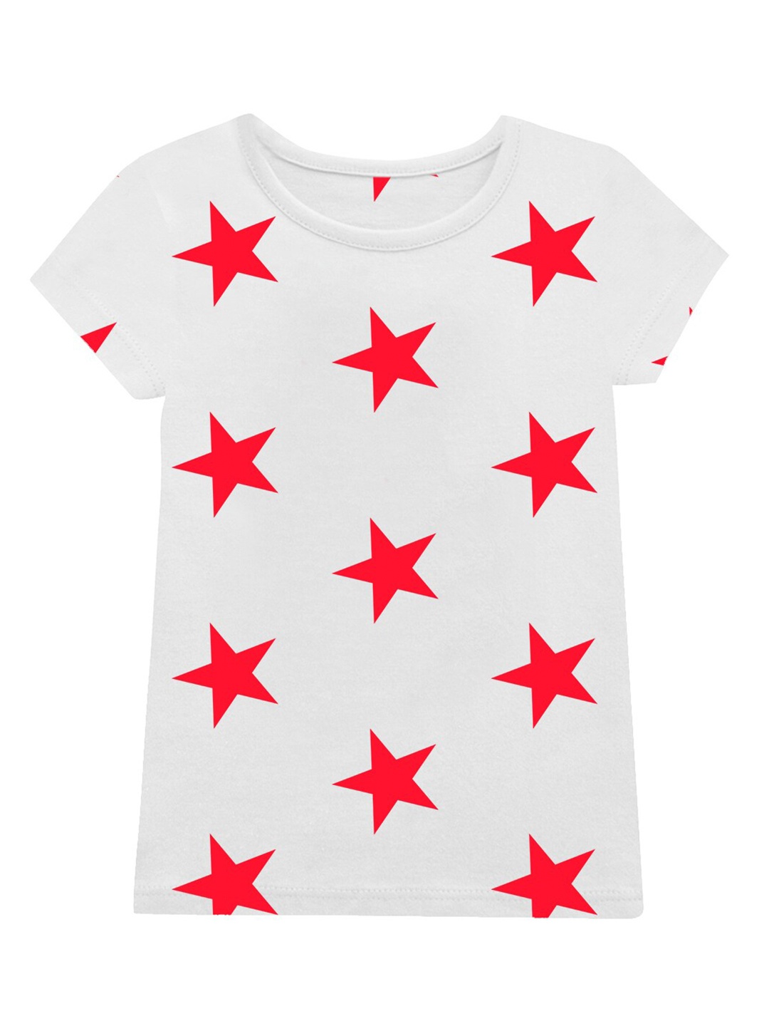 

A.T.U.N. Girls Conversational Printed Cotton T-shirt, White