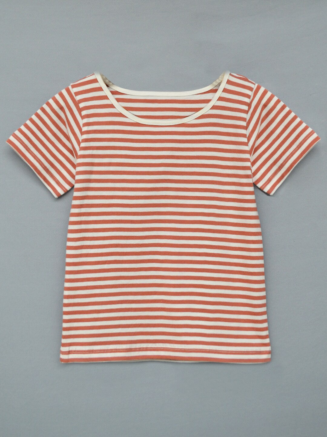 

A.T.U.N. Girls Striped CottonT-shirt, Tan