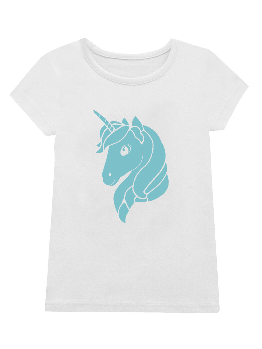 

A.T.U.N. Girls Graphic Printed Round Neck Cotton T-Shirt, White