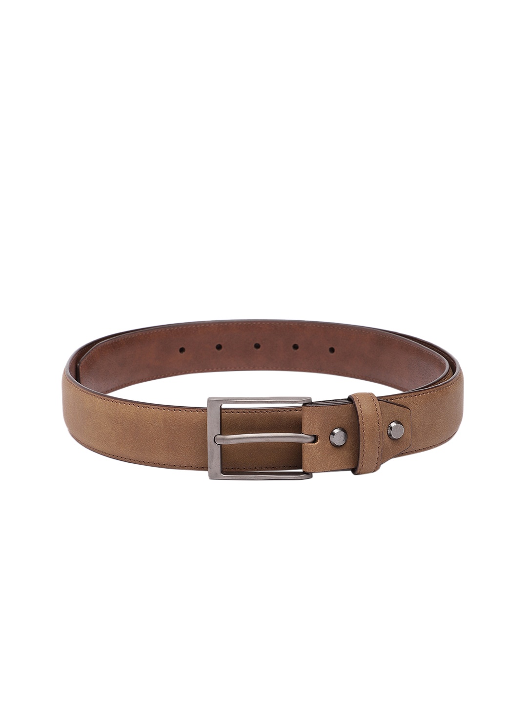 

Baggit Men Solid PU Wide Belt, Camel brown